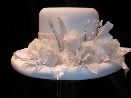 All Sugar Hat w/ Flowers, Bows, & Ribbons
