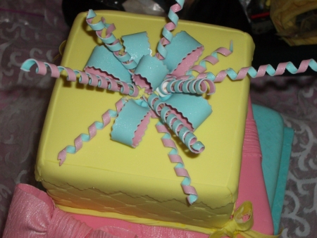 Blue & Pink Straw Sugar Bow
