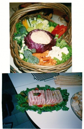 Crudites w/ Cabbage Dip Bowl  &  Homemade Duck Country Pate