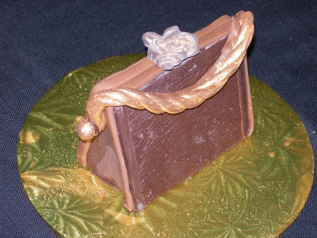 Chocolate Purse w/ Rose Clasp