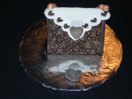 Chocolate Purse w/ Hearts & Stars