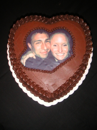 Photo Engagement Cake
