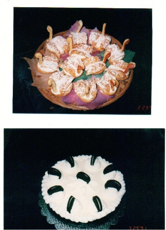 Cream Puff Swans & Oreo Cheesecake