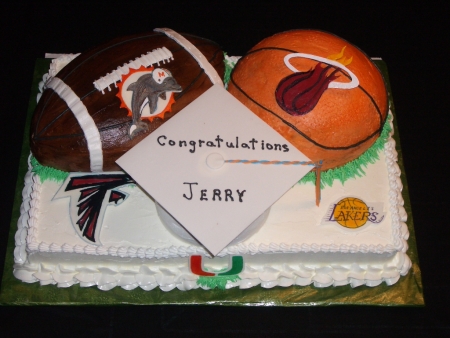 Fondant & Buttercream Sports Logo Cake